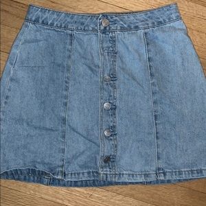 pacsun jean skirt
